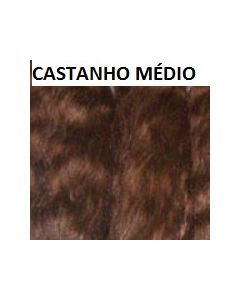 Mohair Premium Castanho Médio PROMOÇÃO 